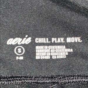 AERIE MESH SMALL BLACK LEGGINGS